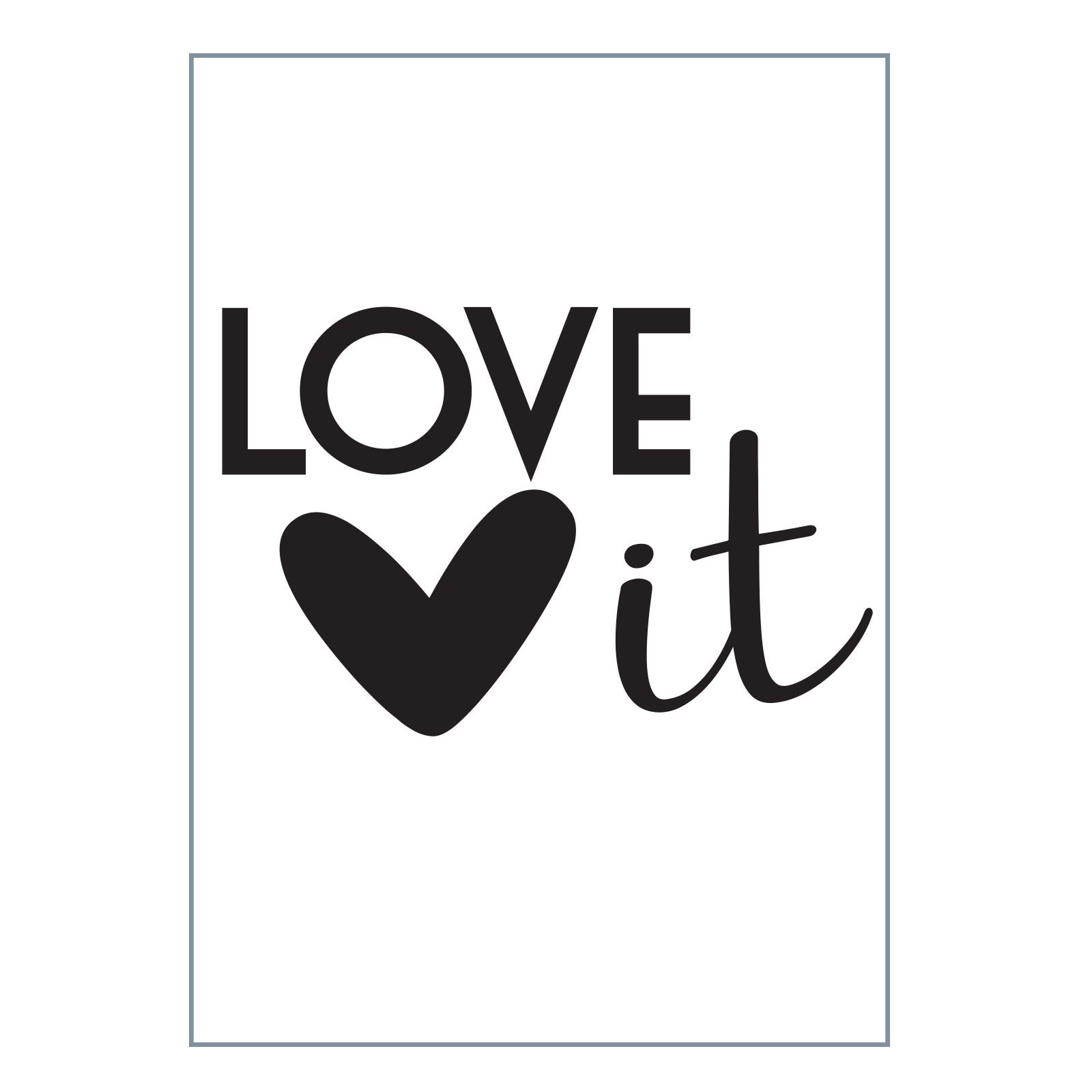 Vaessen Creative Love It Collection Embossing Folder, Multi-Colour, Size A6
