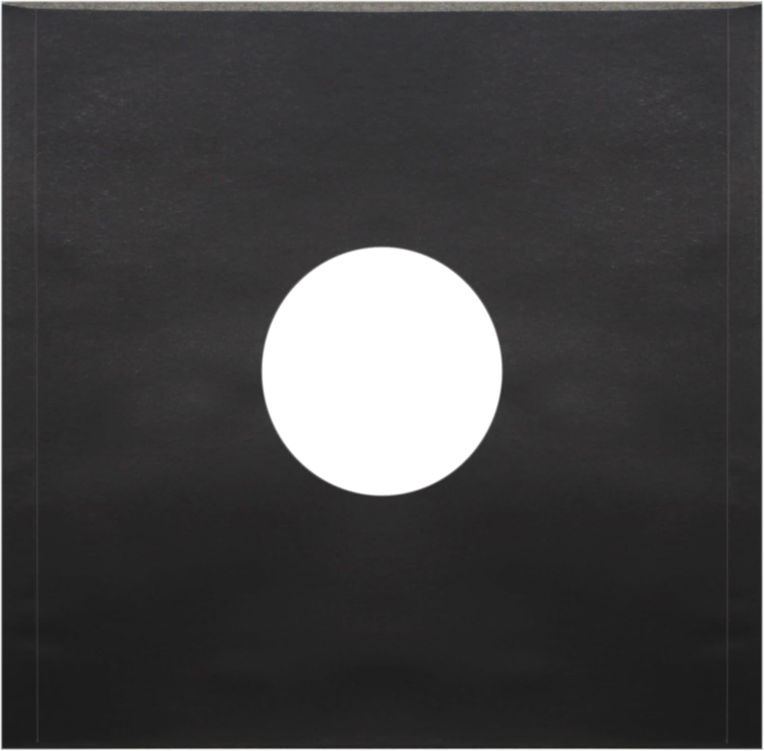 (50) Black Paper Super Heavyweight 12" Record Inner Sleeves with Center Hole - 12IWBK