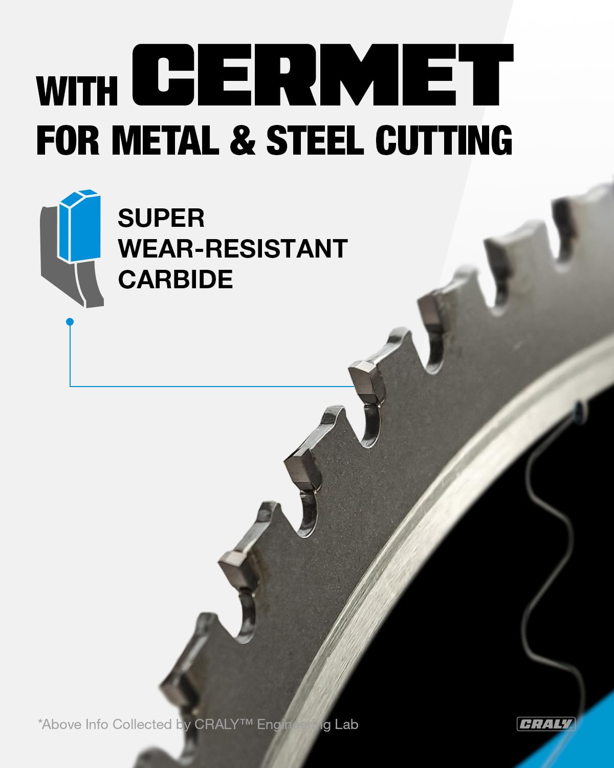 CRALY 14 Inch 66 Teeth Steel and Ferrous Metal Cutting Circular Saw