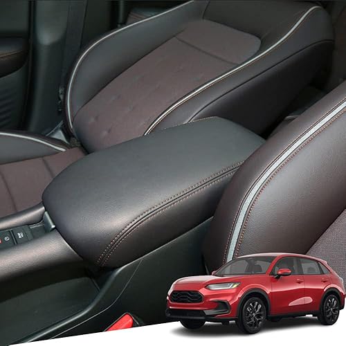 Miniatura 137 de Great-luck Leather Center Console Cover Armrest Pad,Protector Armrest Box Cover Accessories Keep Your Armrest in a More Comfortable Feeling(black