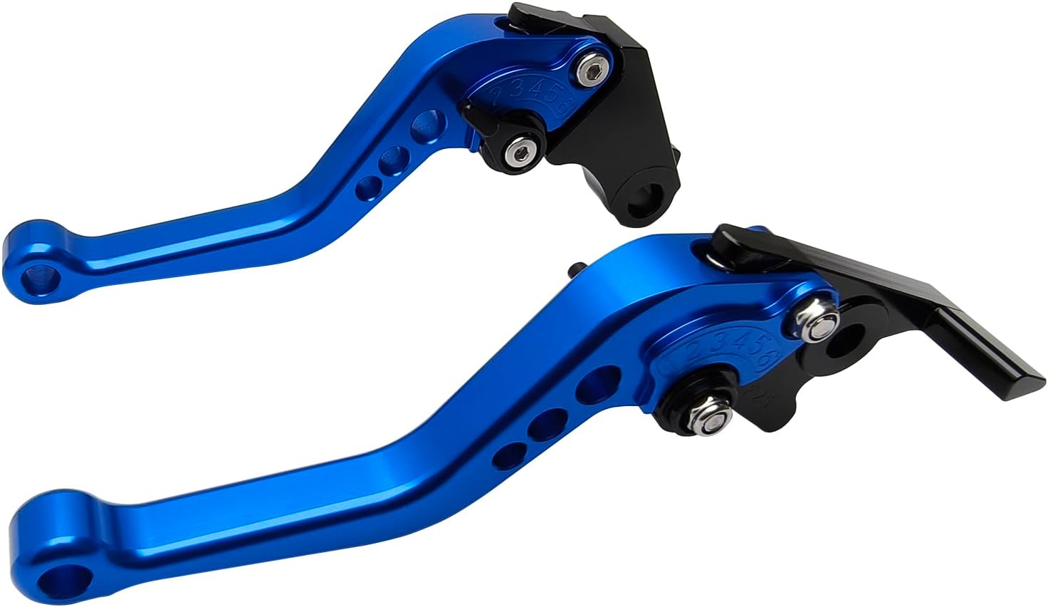 Short Brake Clutch Handle Lever Replacement for Honda Grom MSX125 2014-2025 CBR500R CB500F CB500X 2013-2021, CNC Aluminum Motorcycle Accessories Shorty Levers (Blue)
