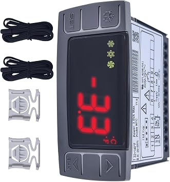 Digital Temperature Controller For Refrigerator Freezer Heating Appliances With Sensors Probe 120V 50 60Hz Replacement Dixell Refrigerator Temperature Controller Replacement