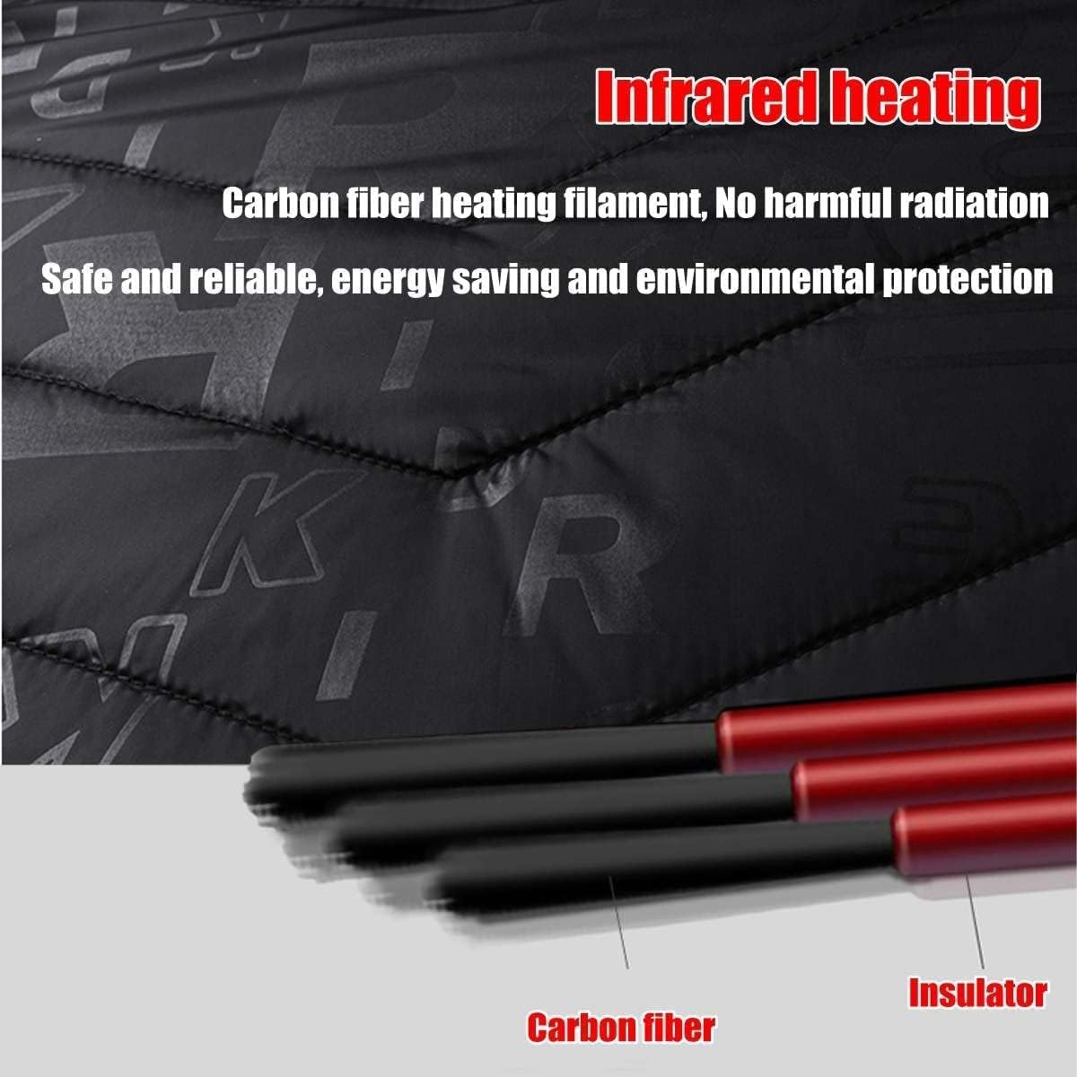 Heated Body Warmer Vest for Man Woman, with 9 Heat Zones for Outdoor Hiking Camping Hunting（NO BATTERY）