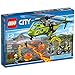 LEGO City Volcano Explorers 60123 Volcano Supply Helicopter Building Kit (330 Piece)