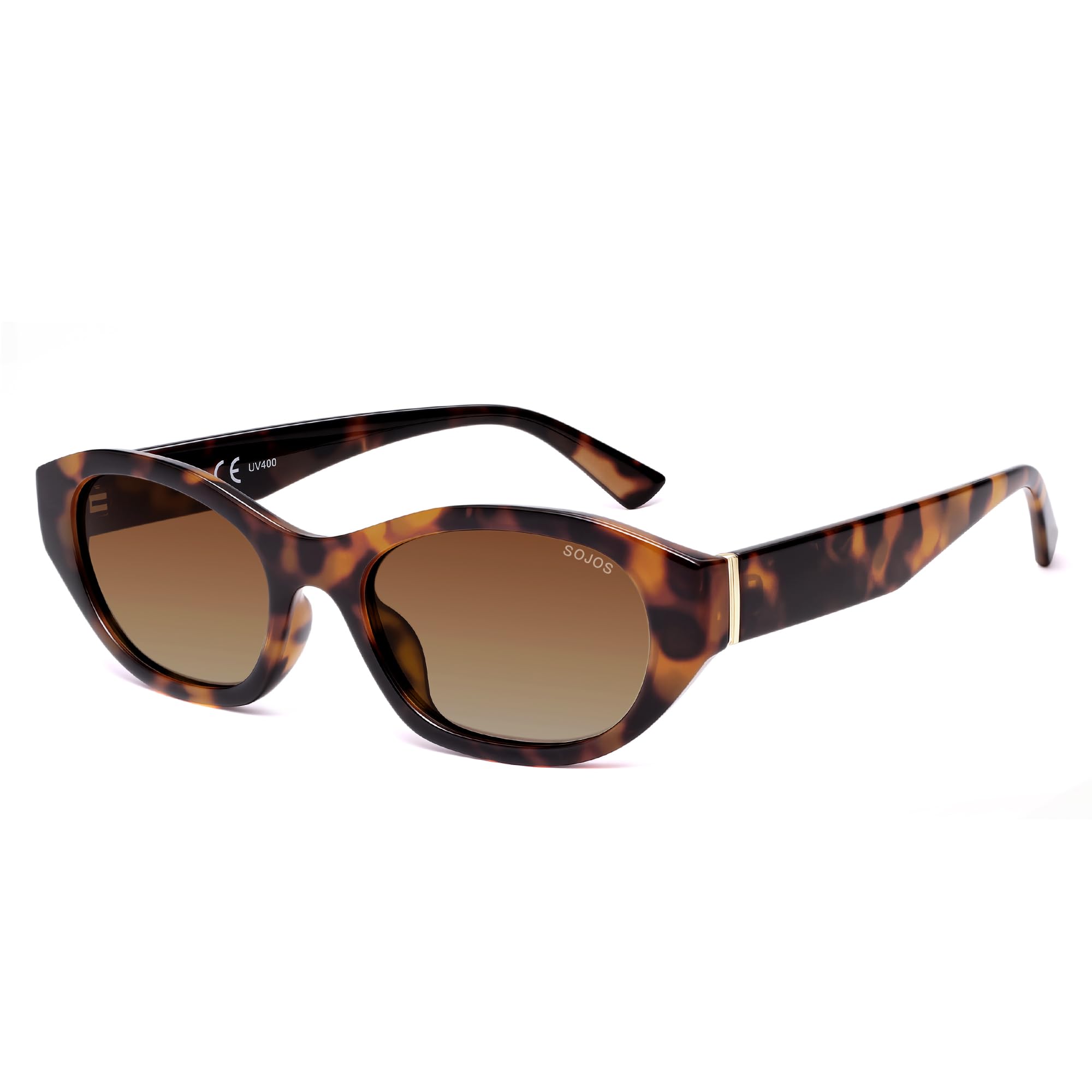 SOJOS Trendy Rectangle Polarized Sunglasses For Women Men Retro Sun Glasses Narrow Square 90s SJ2673