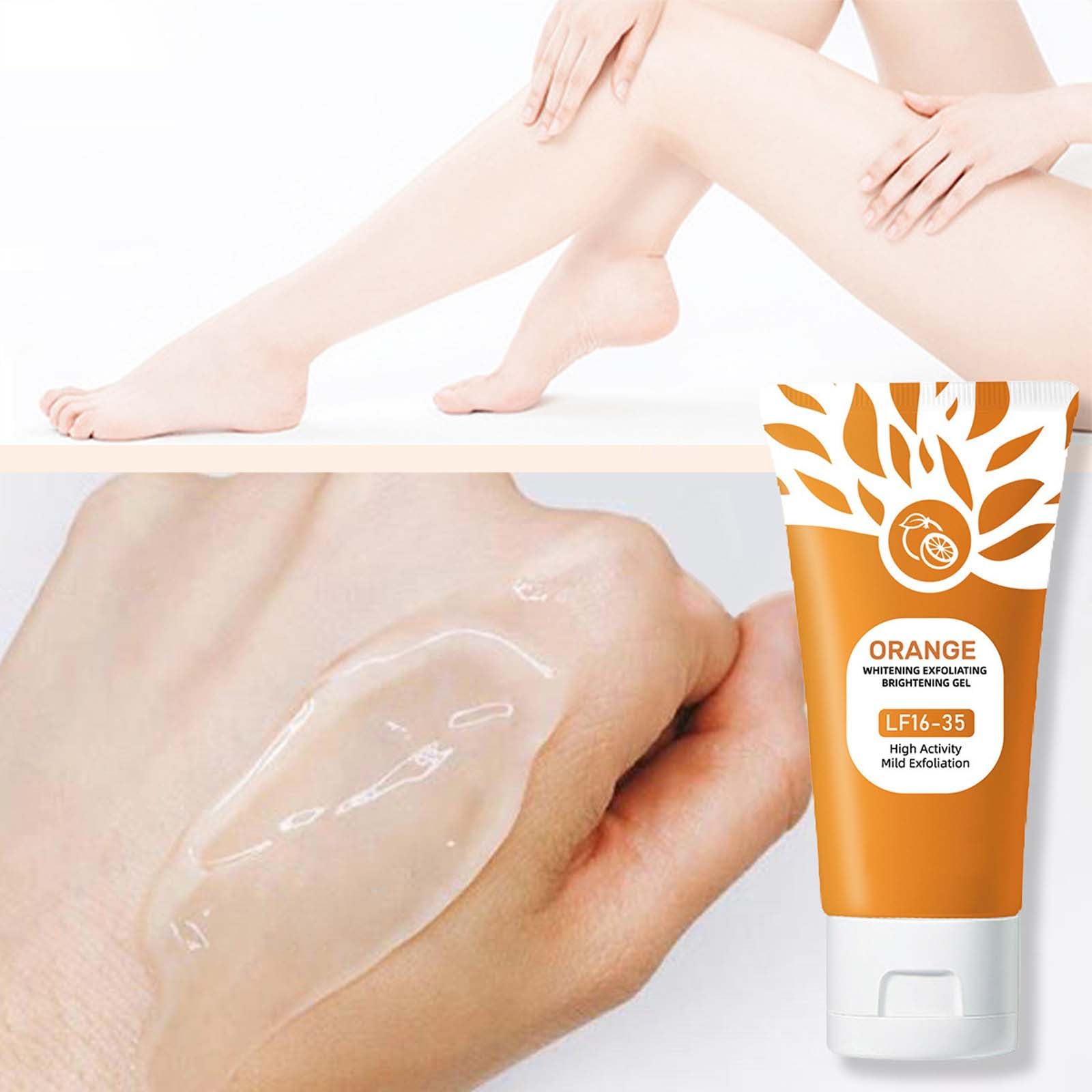 Żel złuszczający z enzymami pomarańczy, głębokie oczyszczanie, nawilżający żel do twarzy, organiczny scrub złuszczający do twarzy i ciała dla wszystkich typów gładkiej skóry 50g