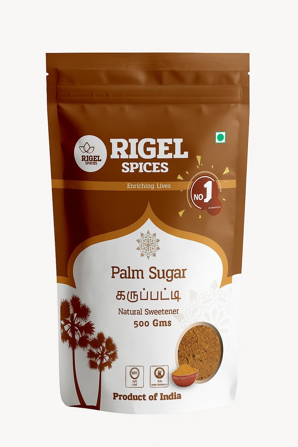 Pure Bliss of Palmyra Palm Sugar: Naturally Crafted, Unbleached, and Chemical-Free Sweetness | (500 Gm)