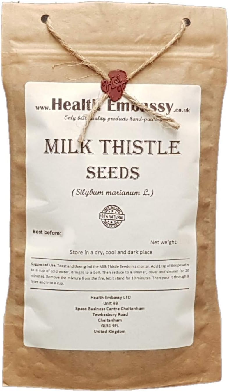 Health Embassy Milk Thistle Seeds | Silybum Marianum L | Milk Thistle Seeds 200g