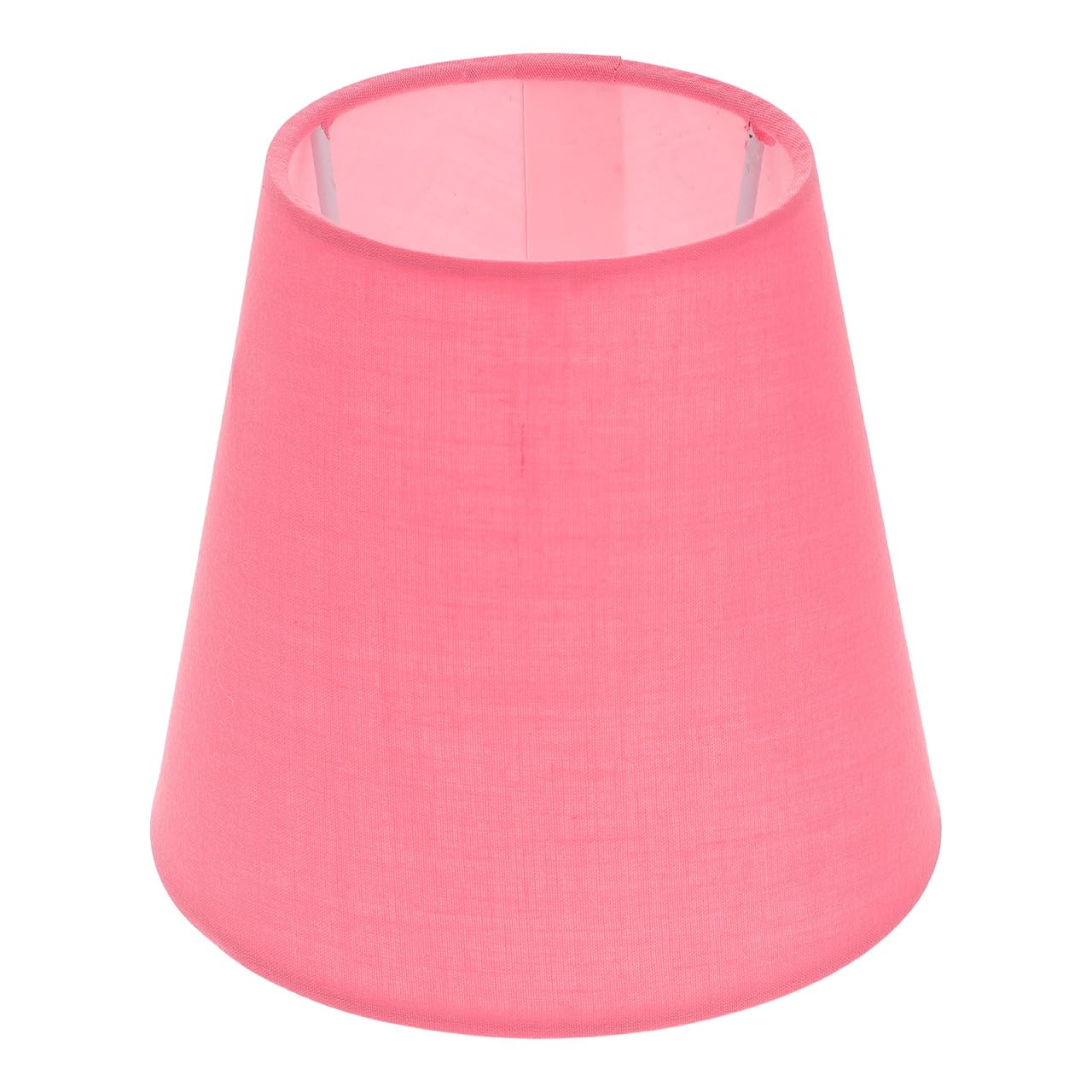 Pink Lampshade, Replacement Drum Shade for Chandelier, Mini Linen for Hanging Table, Floor or Ceiling, 13cm Depth x 14cm Height (Pink)