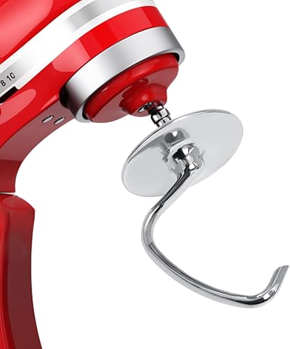 Miniatura 2 de Accesorio de gancho de acero inoxidable compatible con batidora Kitchen-Aid de 4.5 a 5 cuartos de galón, gancho de pan K45DH de repuesto para K45,
