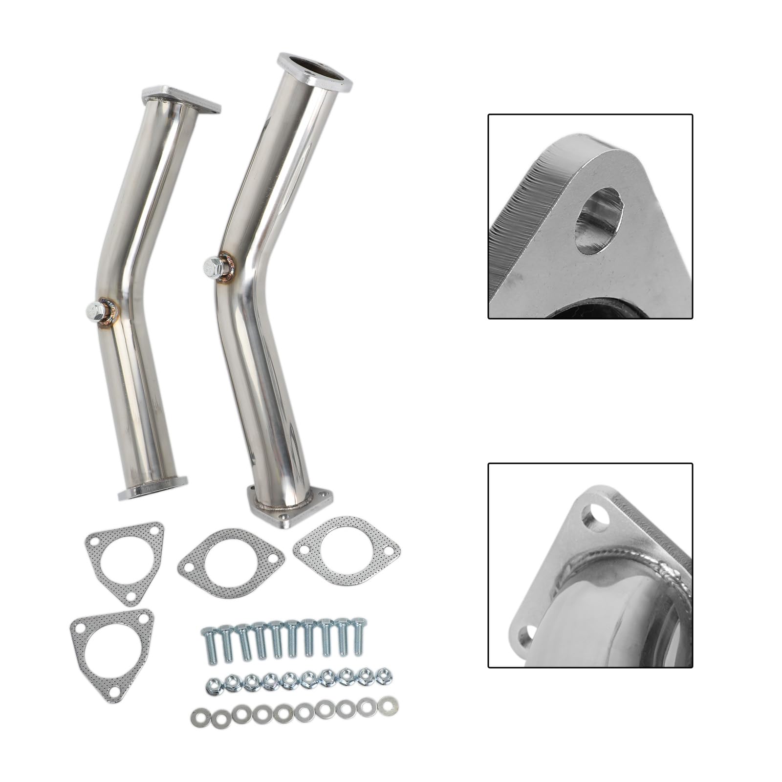 2 Test Pipes Decat Non Reson Straight Exhaust für Nissan 350Z für Infiniti G35 FX35