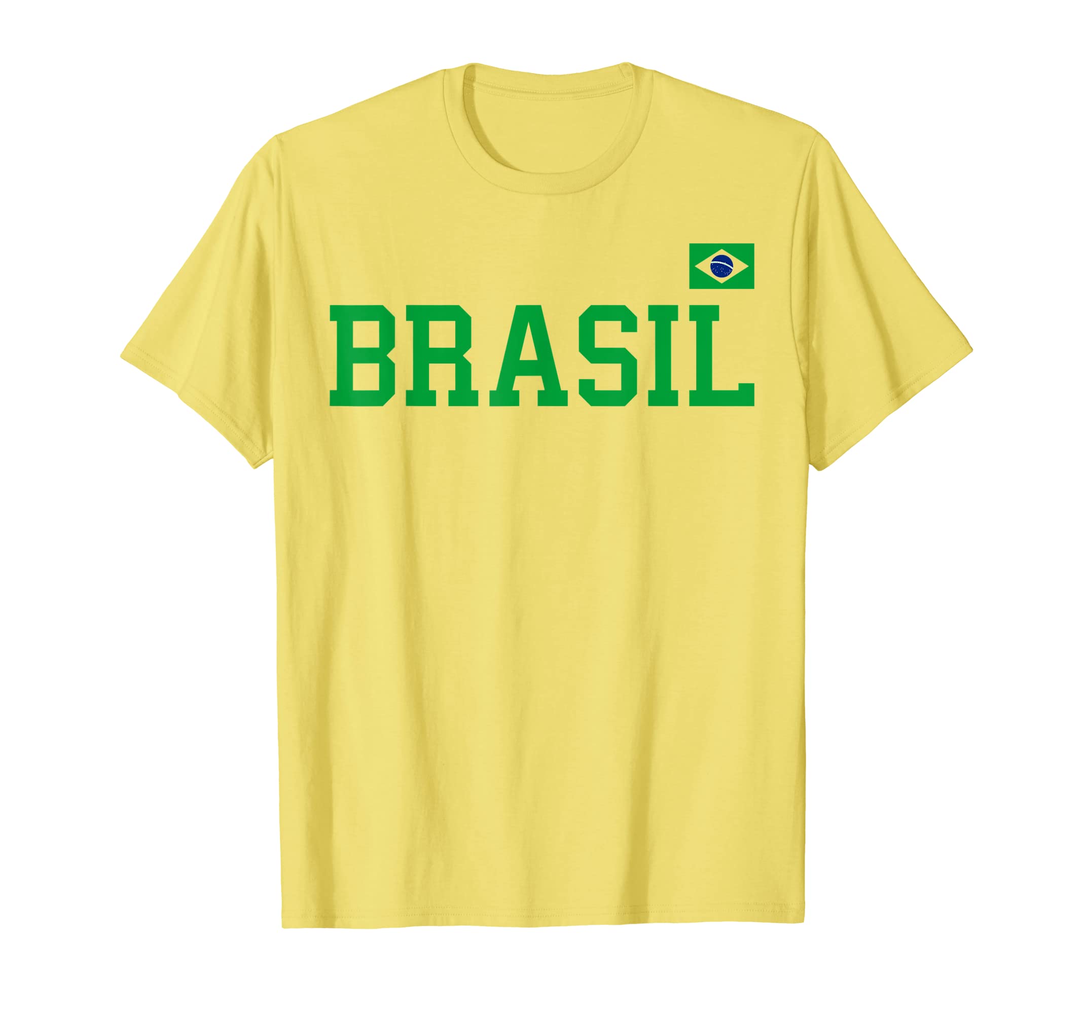 I Love Brazil Brazilian Gifts SuperdazzleBrazil T Shirt Women Men Kids Brasil Brazilian Flag Yellow T-Shirt