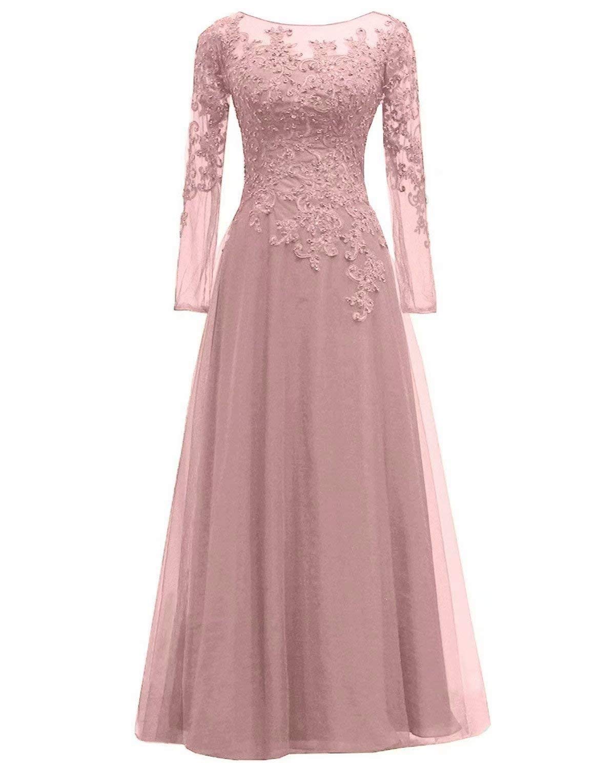 Long Sleeve Pink Dress The Dress Shop