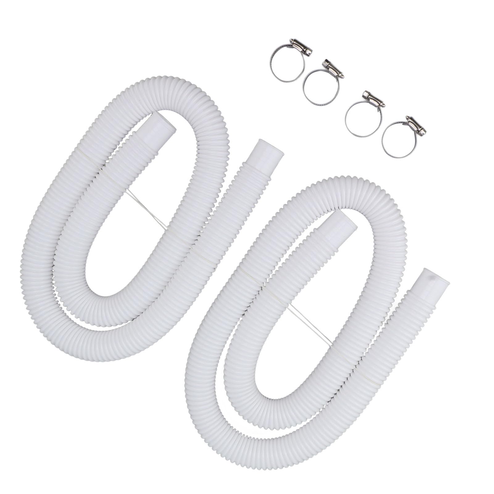 Swimming Pool Replacement Hoses with Clamps for 300 330 530 1000 Gallon Pool Pump