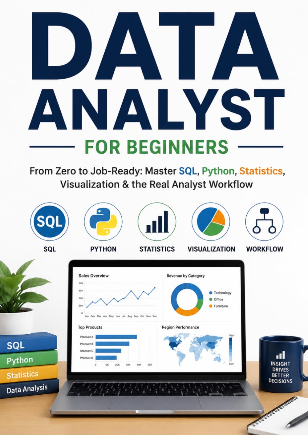 DATA ANALYST FOR BEGINNERS:: Master SQL, Python, Statistics, Visualization & the Real Analyst Workflow