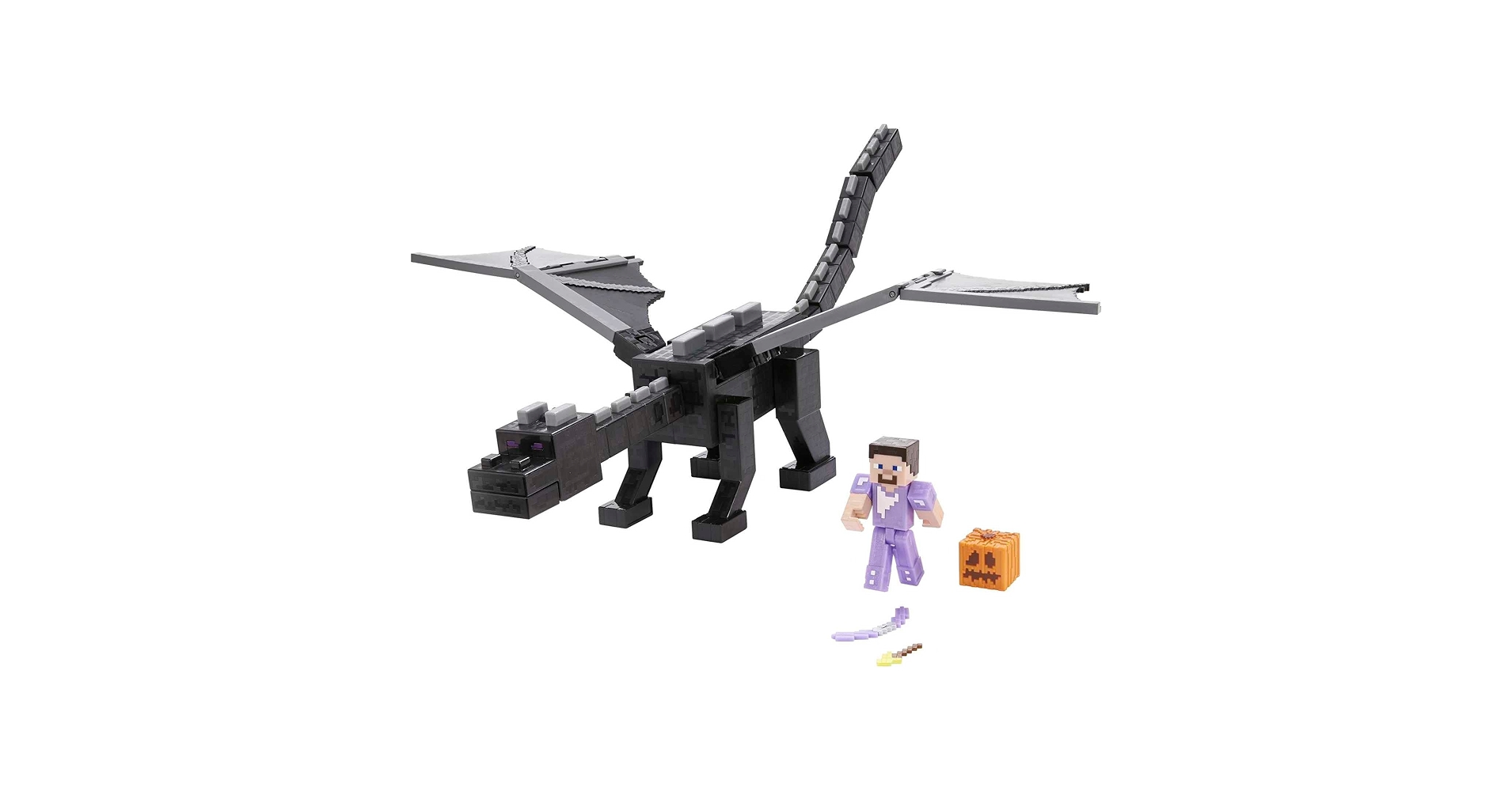 ゲームキャラクター Minecraft 15th Anniversary Ender Dragon Mattel Minecraft 15th Anniversary Ender Dragon Set, 1 ct