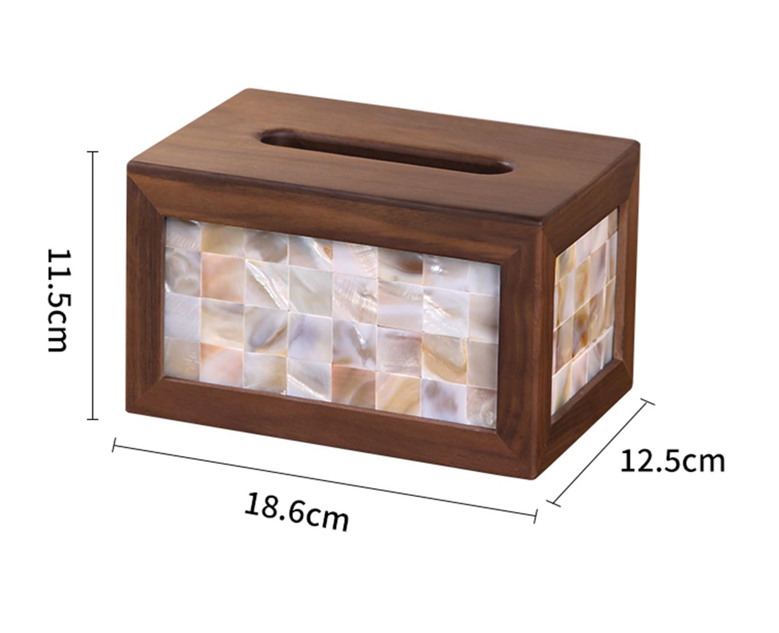 Soporte para Caja de pañuelos Caja de pañuelos Creativa Nogal, decoración Retro for Sala Estar, Mesa Centro, dispensador servilletas faciales