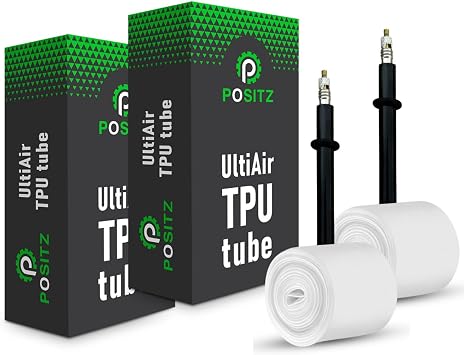2-Pack MTB TPU Inner Tubes, 26/27.5/29 inch, 1.75-2.35 Width, 45mm Presta Valve 29 x 1.75-2.35 29" 29er MTB