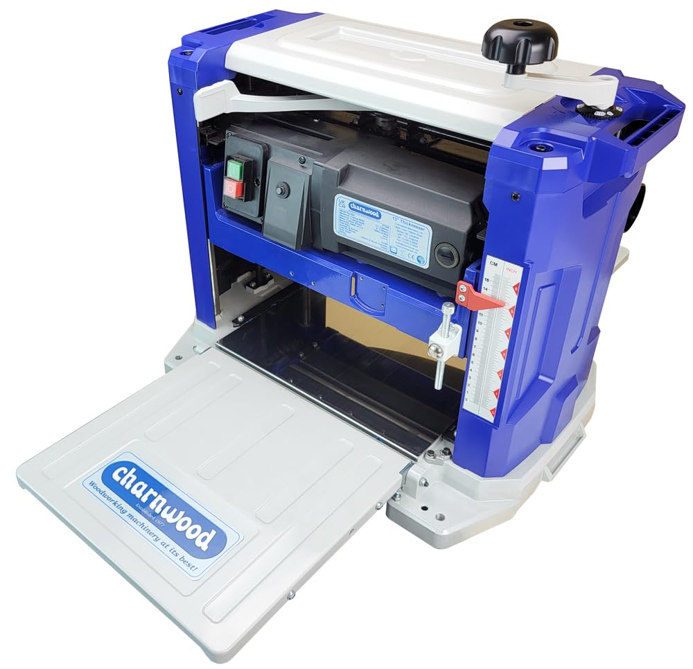 Charnwood Blue / Grey Pt330s 13'' Thicknesser With Spiral Carbide Cutters 1800W