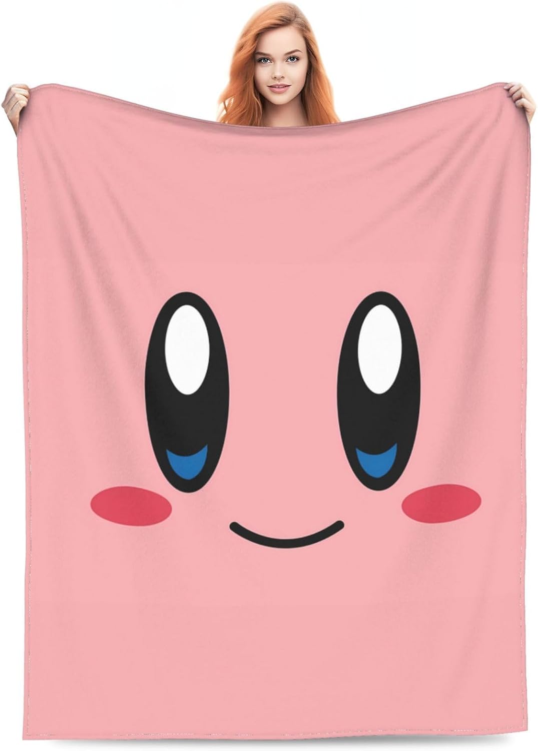 Funny Kiirby Blanket A Soft and Warm Coral Fleece Throws