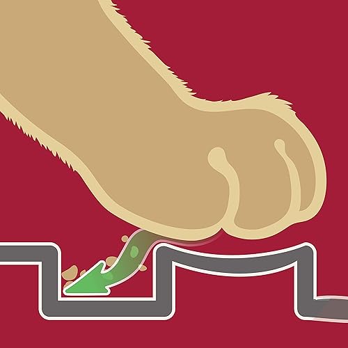 Miniatura 8 de Petlinks Purr-Fect Alfombra con huellas de gato, L, Gris