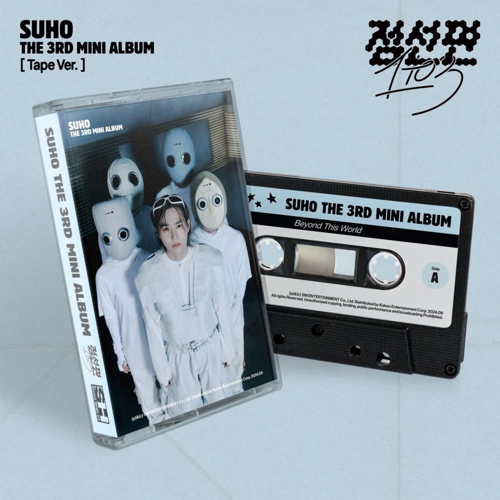 SUHO - 3rd Mini Album Point Line Plane (1 to 3) Tape version, Grey - Image 2