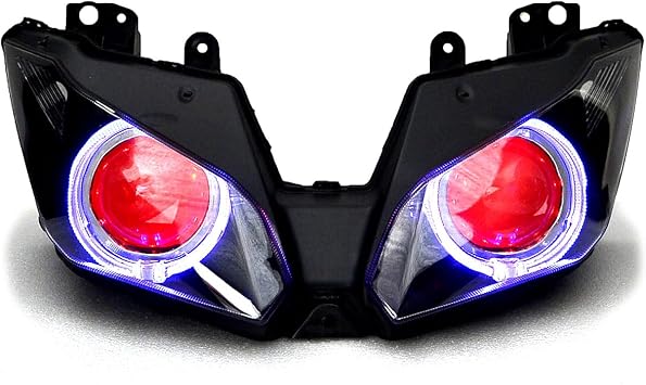 Red Demon devil eye blue angel eyes halo Projector Headlight Assembly For Kawasaki ninja 250 300 2013 2014 2015 2016 2017 2018