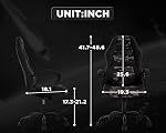 FDW Racing Home Office Chair, Ergonomic Executive PU Gaming Chair, Rolling Metal Base Swivel Desk Chairs with Arms Lumbar Support Computer Chair for Adult,Camo