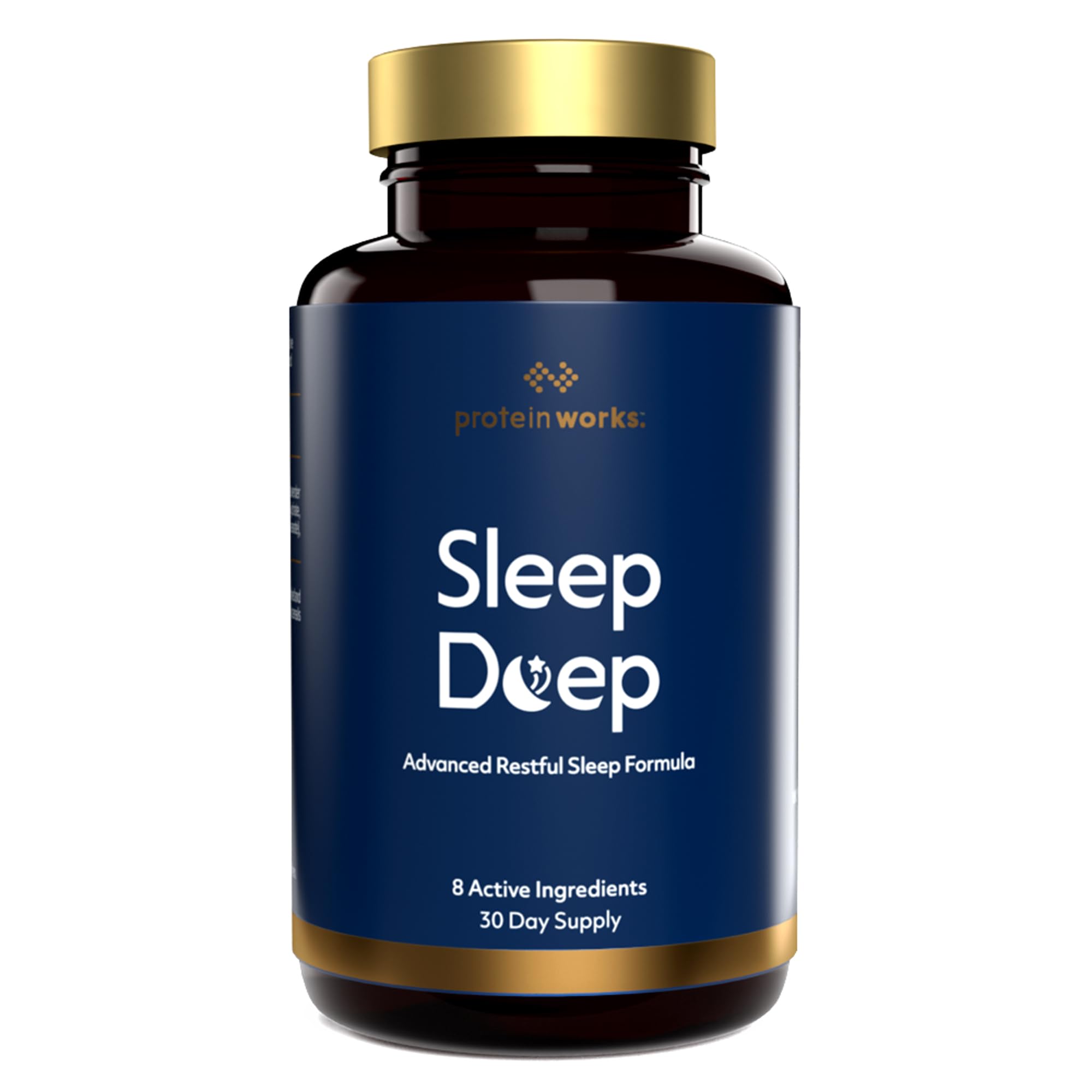 Sleep Deep, Improve Sleep Quality, 8 Science-Backed Active Ingredients, Magnesium, Lavender, Chamomile, Soothing Plant Extracts, Amino Acids & Minerals, Relax & Rejuvenate, 60 Capsules | Protein Works