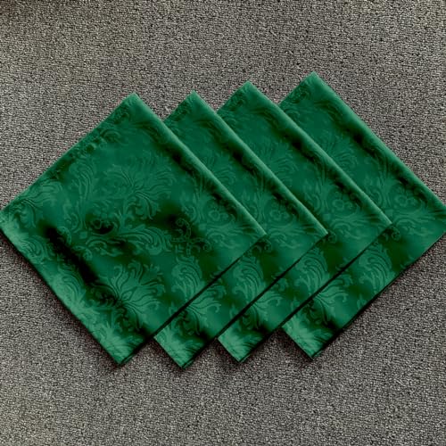 SASTYBALE Jacquard Cloth Christmas Napkins 20 x 20 Inch Set of 4