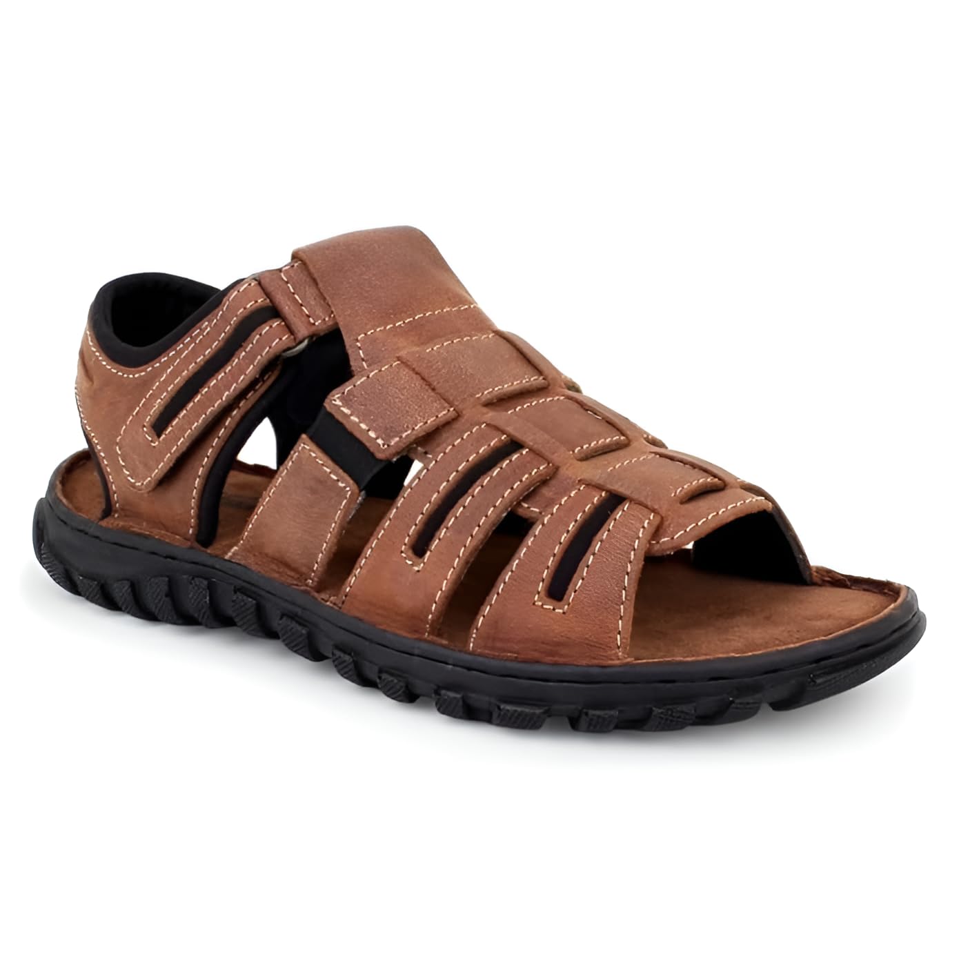 Tan Leather Sandals for Men – Stylish & Comfortable Leather Sandals for Men’s Everyday Wear-image-17