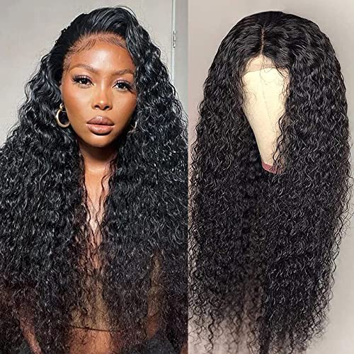 13X4 Deep Wave Lace Front Wigs Human Hair Curly Wigs for Black Women Deep Wave Lace Frontal Wet and Wavy Wig Human Hair