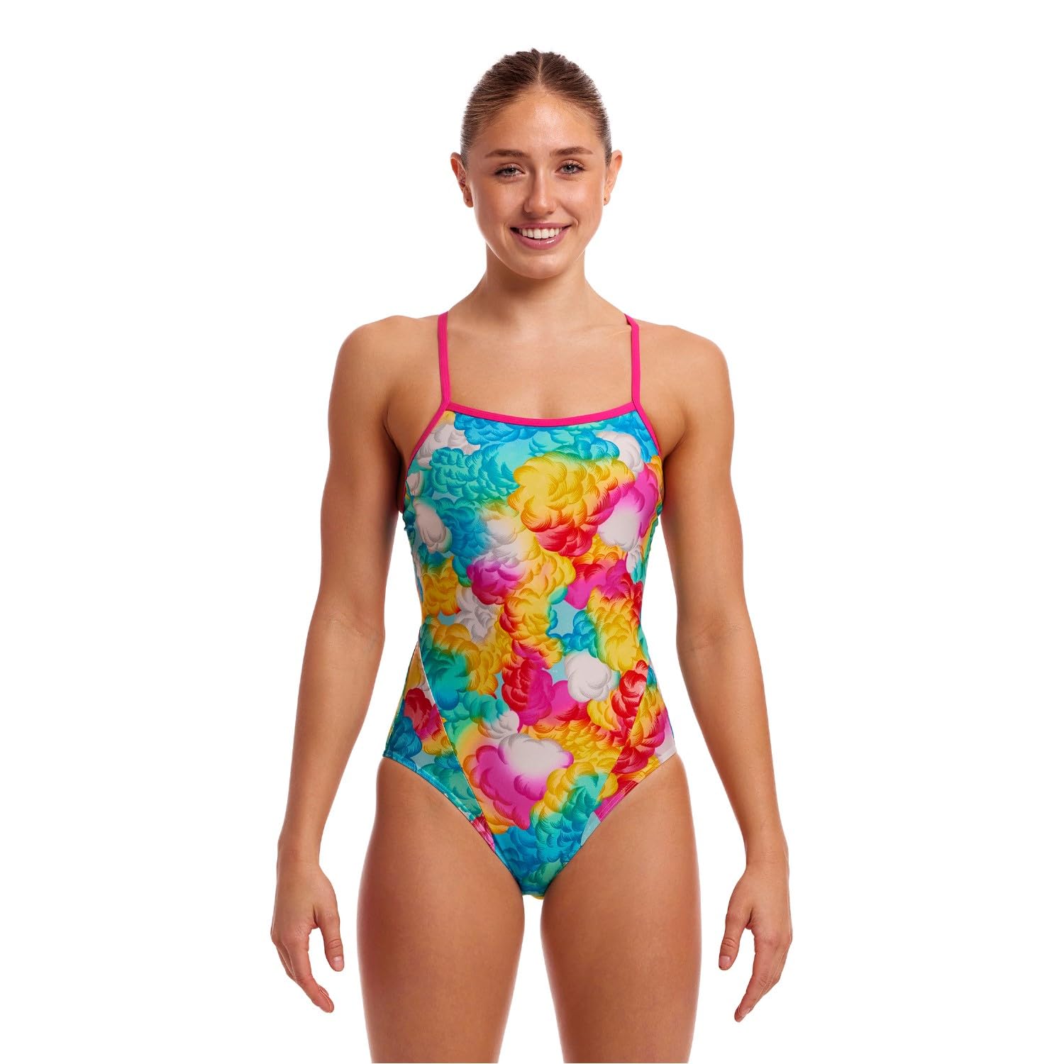 Funkita Cloudy Colours Badeanzug für Damen chlorbeständig und schnelltrocknend