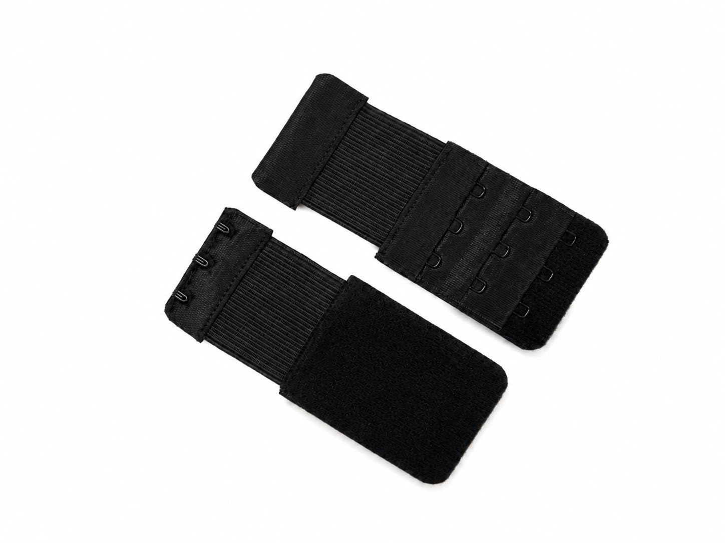 Bra Extender 3-Hook, Black Elastic Band Bra Strap Extension, Pack of 2 Exnteder.-image-29