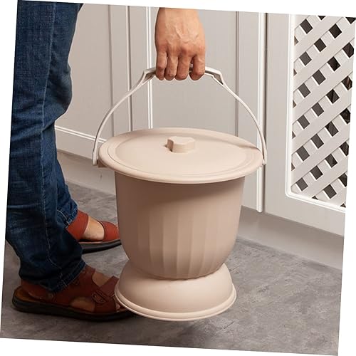 Miniatura 9 de Mobestech Alta base de plástico orinal a prueba de derrames hora de dormir orina olla niño inodoro portátil para dormitorio