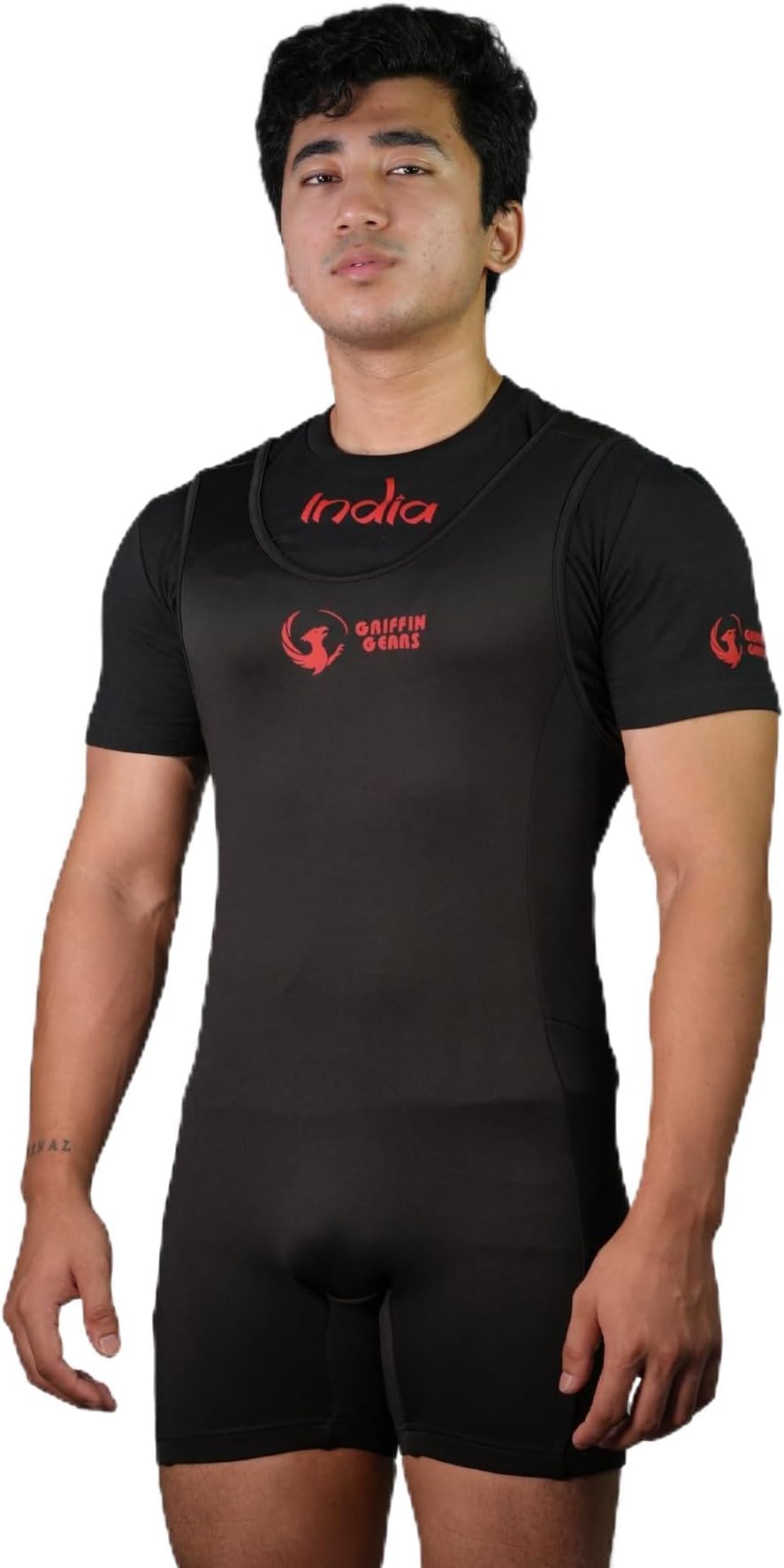 Unisex Sports powerlifting Costume | Black Singlet for powerlifting
