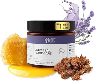MyMagicHealer Universal Flare Care – Multi-Purpose Solution | Skin Flare-Ups - Hidradenitis Suppurativa, Folliculitis, Boils, Cysts | Anti-Chafing | Irritated Skin Relief w/Propolis & Egg Yolk 2 oz