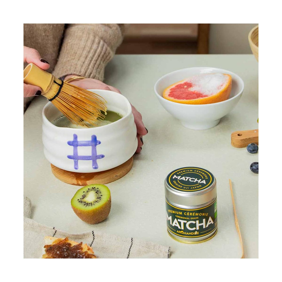 Tè verde giapponese biologico Matcha di cerimonia Premium 30 g