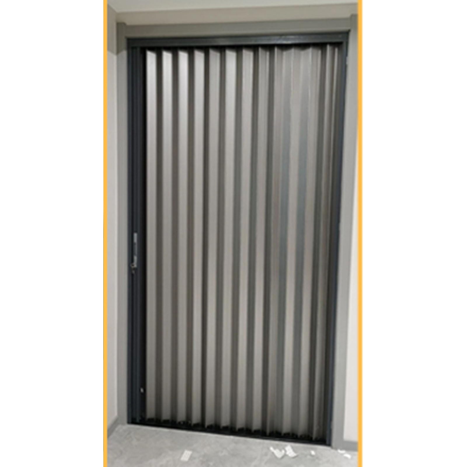 80 Zoll hohe Akkordeon-Schranktüren für Schlafzimmer, weiße einziehbare Türen, Faltschiebetüren für Badezimmer, Waschküche, Treppenhaus, Trennwandtor (86 Zoll x 80 Zoll/218,4 cm x 203,2 cm)