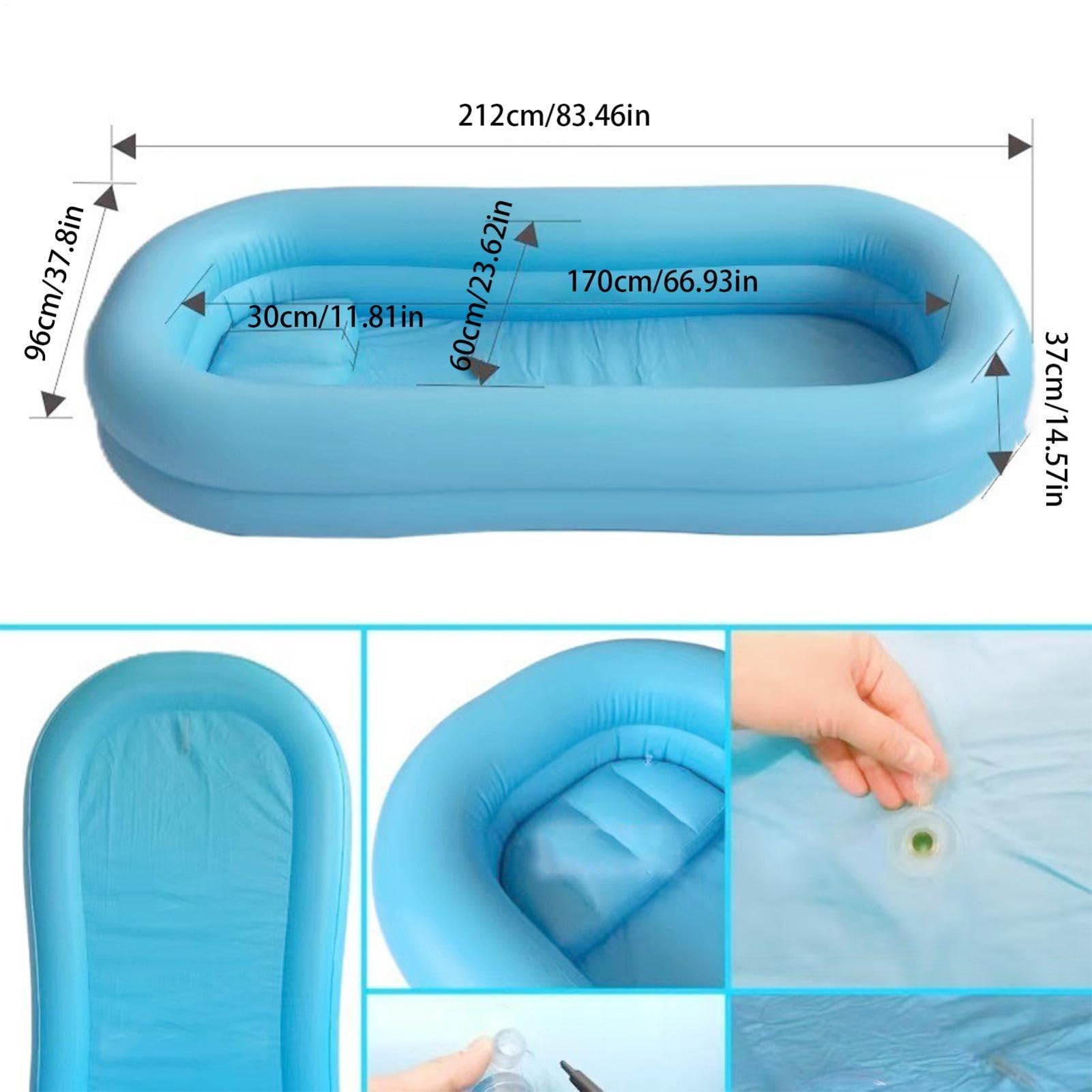 Vasca Gonfiabile Vasca Gonfiabile In Pvc | Bagno Doccia Multiuso Per Casa, Bagno, Hotel, Interno ed Esterno, Spa, Viaggio, ed Appartamento