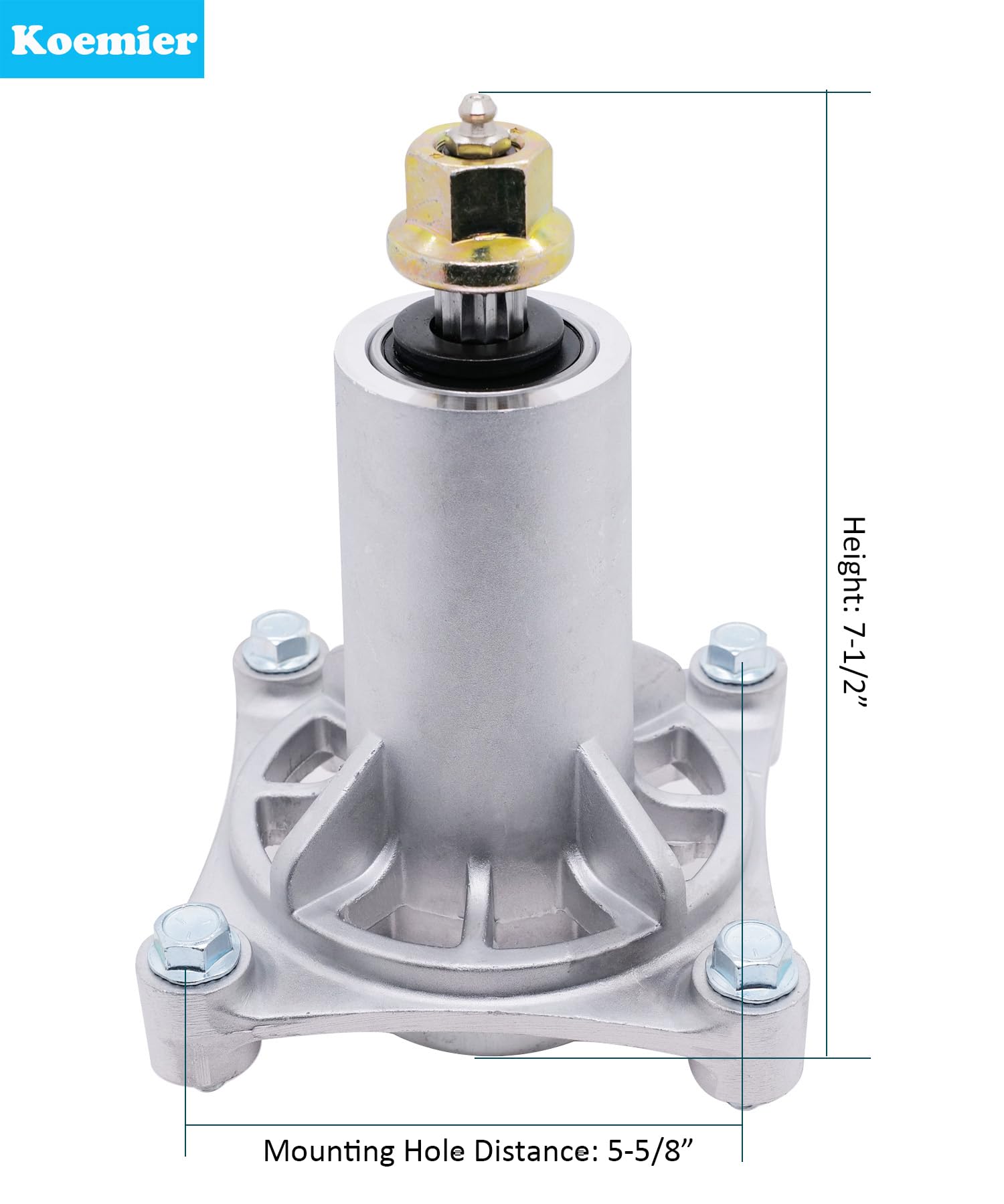 2 piezas de husillo para cortacésped AYP 187292 Dixon 532192870 Husqvarna 532192870 532187292 532187281 539112057 587125401 587820303030 1 Ariens 2 1546238 por 4 pernos roscados Zerk
