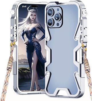 Metal Case for iPhone 16 Pro Max Suitable for Apple iPhone 16 Pro Max Mobile Phone Case Case Metal Frame Apple Mobile Phone Case Armour Bag
