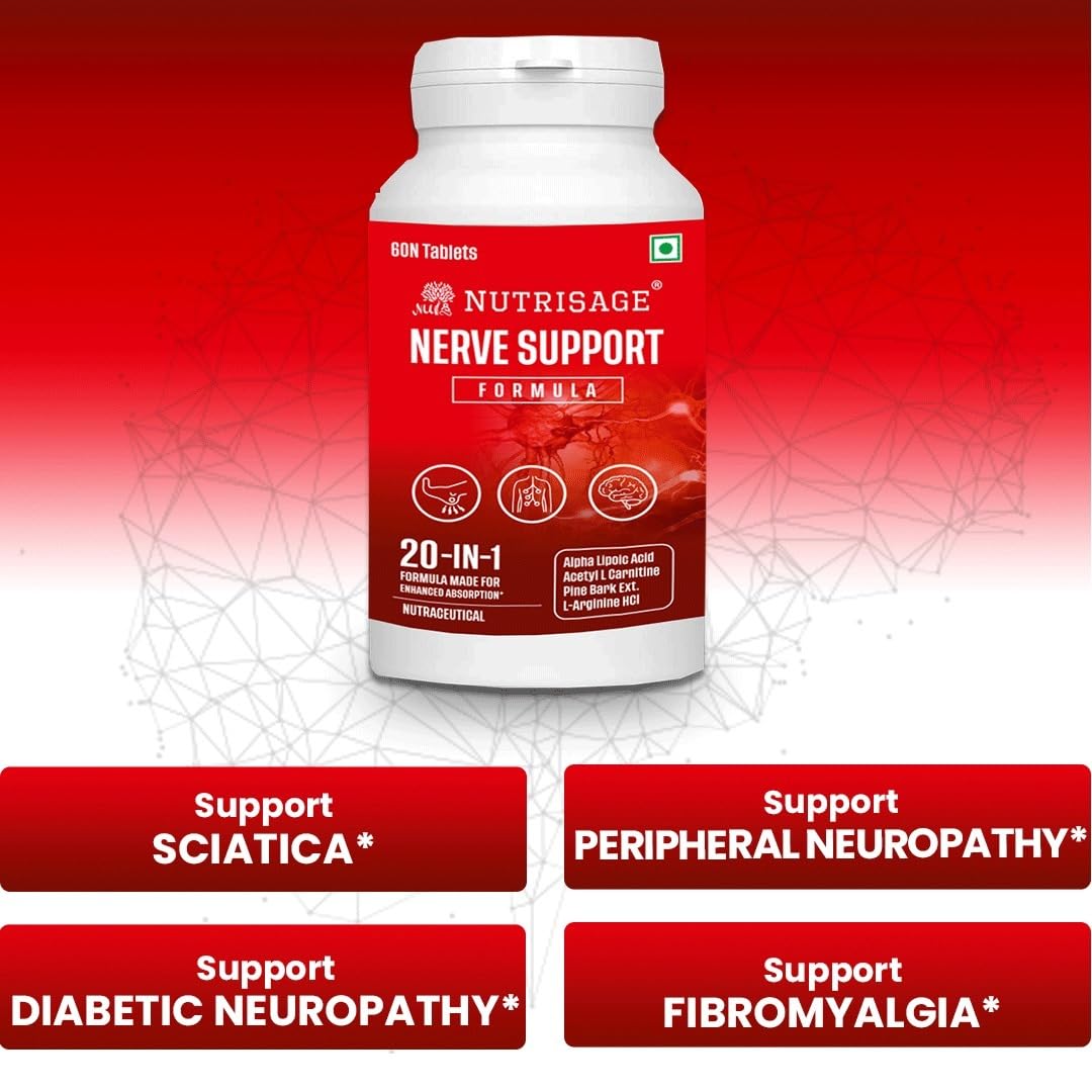 Neuropathy Combo for Nerve Pain Relief - 1 Nerve Support Formula Tablets + 1 Nero-Z Cream - Vitamin B1, B6, B12 and Alpha Lipoic Acid - Topical Cream and Daily Supplement — Amazon image 8
