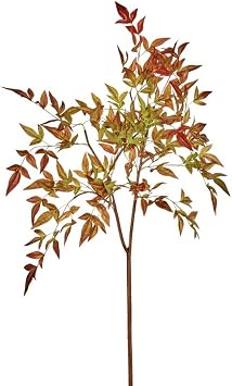 Afloral Artificial Nandina Leaf Branch - 39