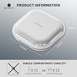 ONTERATE Small Pill Case, Travel Pill Box, Portable Pill Organizer, Pill Container for Pocket 4 Compartments, Daily Compact Travel Medicine Holder for Vitamins Medication (Grey)