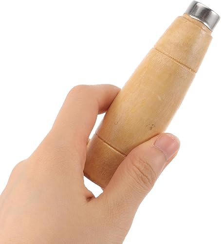 Miniatura 5 de Angoily Mango de madera de repuesto para mango de haya, mango antiguo de madera maciza, mango de madera, accesorios de mango de cocina (mango de