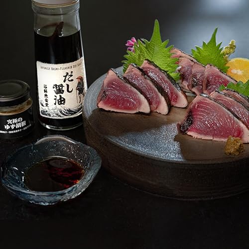 高知県 大月町産 藁焼きカツオたたき 約200g 個食パック|宗田節だし醤油の素&究極のゆず胡椒付き 鰹 かつお 土佐名物 冷凍配送 ご当地グルメ 魚介 海鮮 ギフト おつまみ ご飯のお供 国産 高知グルメ カツオタタキ わら焼き 名物