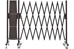 23-Foot Retractable Driveway Gate: Expandable Metal Barricade for Enhanced Protection