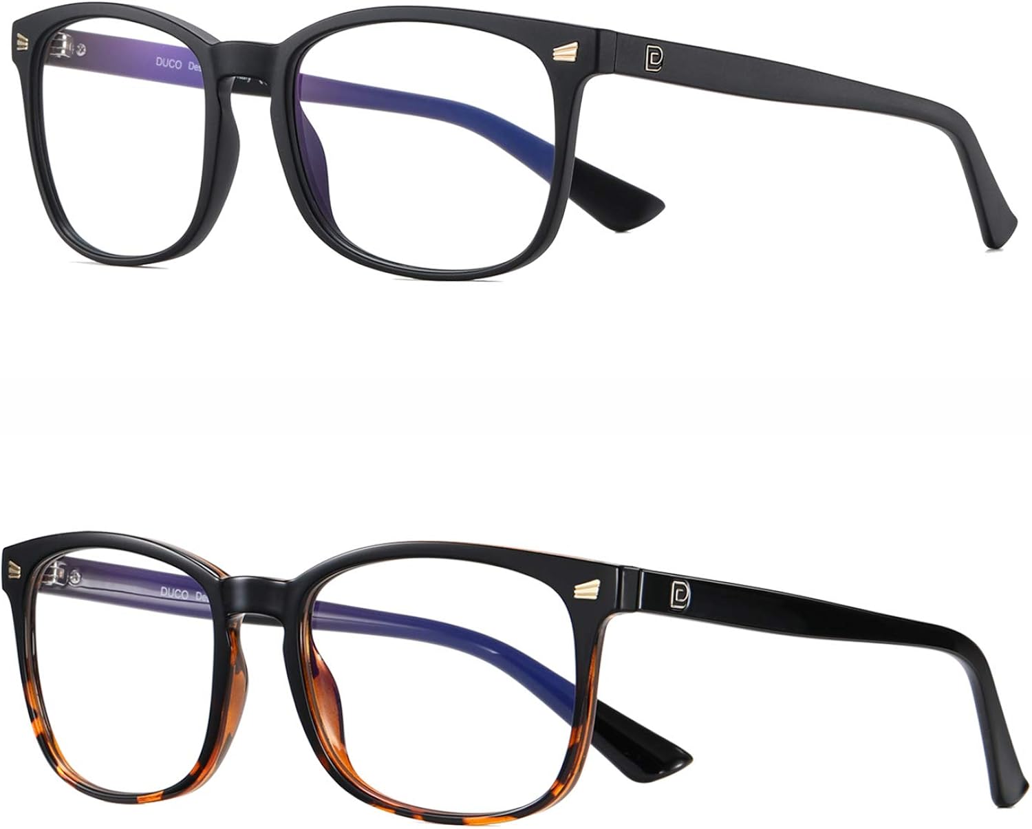 Duco ブルーライトカット メガネ メンズ レディース パソコン用 眼鏡 度なし Pc Blue Light Glasses Tr90 青色光 カット おしゃれ 超軽量 51s 舗