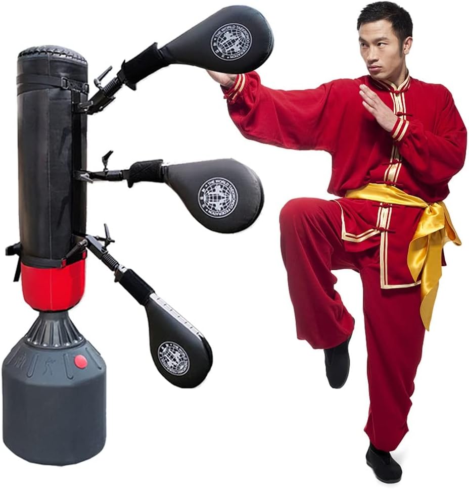 Wing Chun Dummy Kicking Pads for Martial Art, Wall Mounted Target Taekwondo Kick Pads, Training Karate Judo Practice, for Kickboxing Training Soft Object